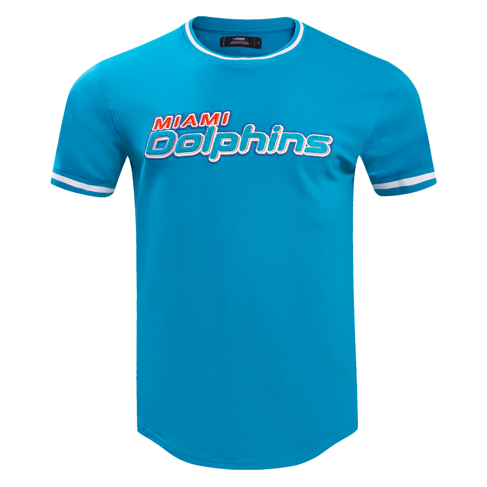 NFL MIAMI DOLPHINS CLASSIC CHENILLE T-SHIRT POUR HOMME (SARCELLE)