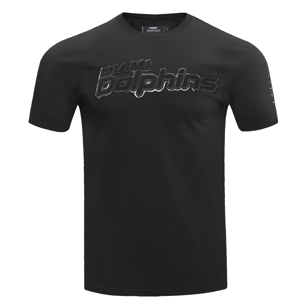 NFL MIAMI DOLPHINS TRIPLE BLACK T-SHIRT POUR HOMME (TRIPLE NOIR)