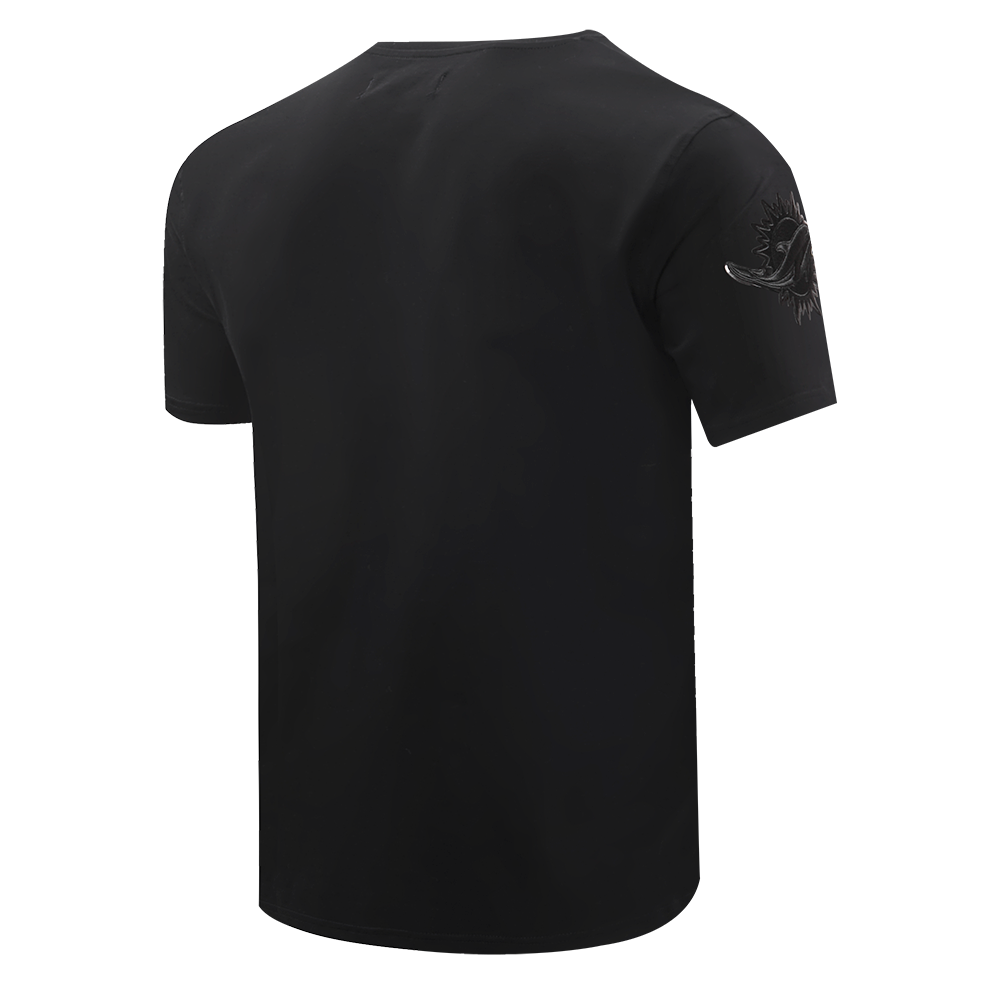 NFL MIAMI DOLPHINS TRIPLE BLACK T-SHIRT POUR HOMME (TRIPLE NOIR)