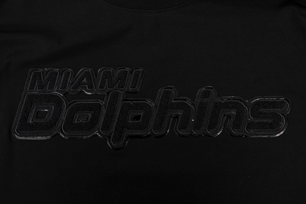 NFL MIAMI DOLPHINS TRIPLE BLACK T-SHIRT POUR HOMME (TRIPLE NOIR)