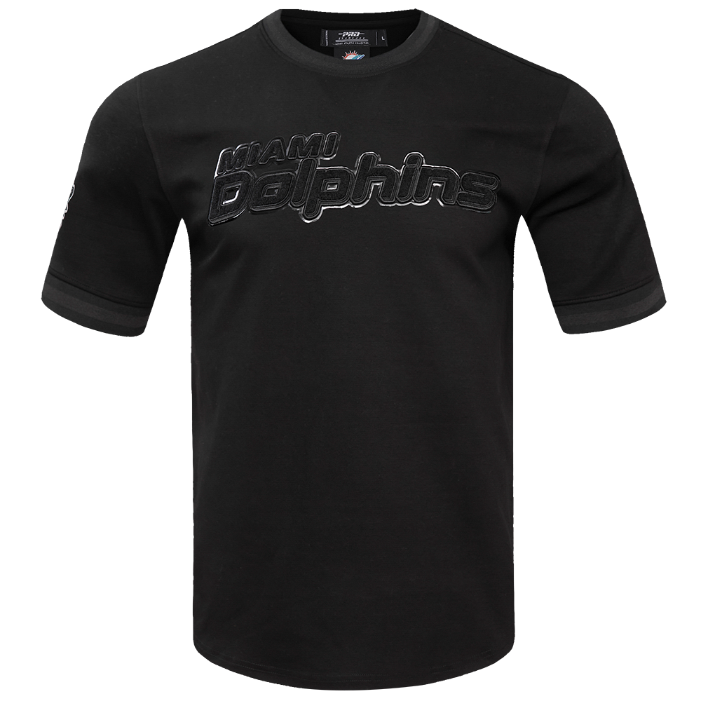 NFL MIAMI DOLPHINS TRIPLE BLACK T-SHIRT (TRIPLE NOIR)