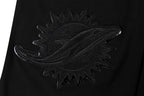 NFL MIAMI DOLPHINS TRIPLE BLACK TEE (TRIPLE BLACK)