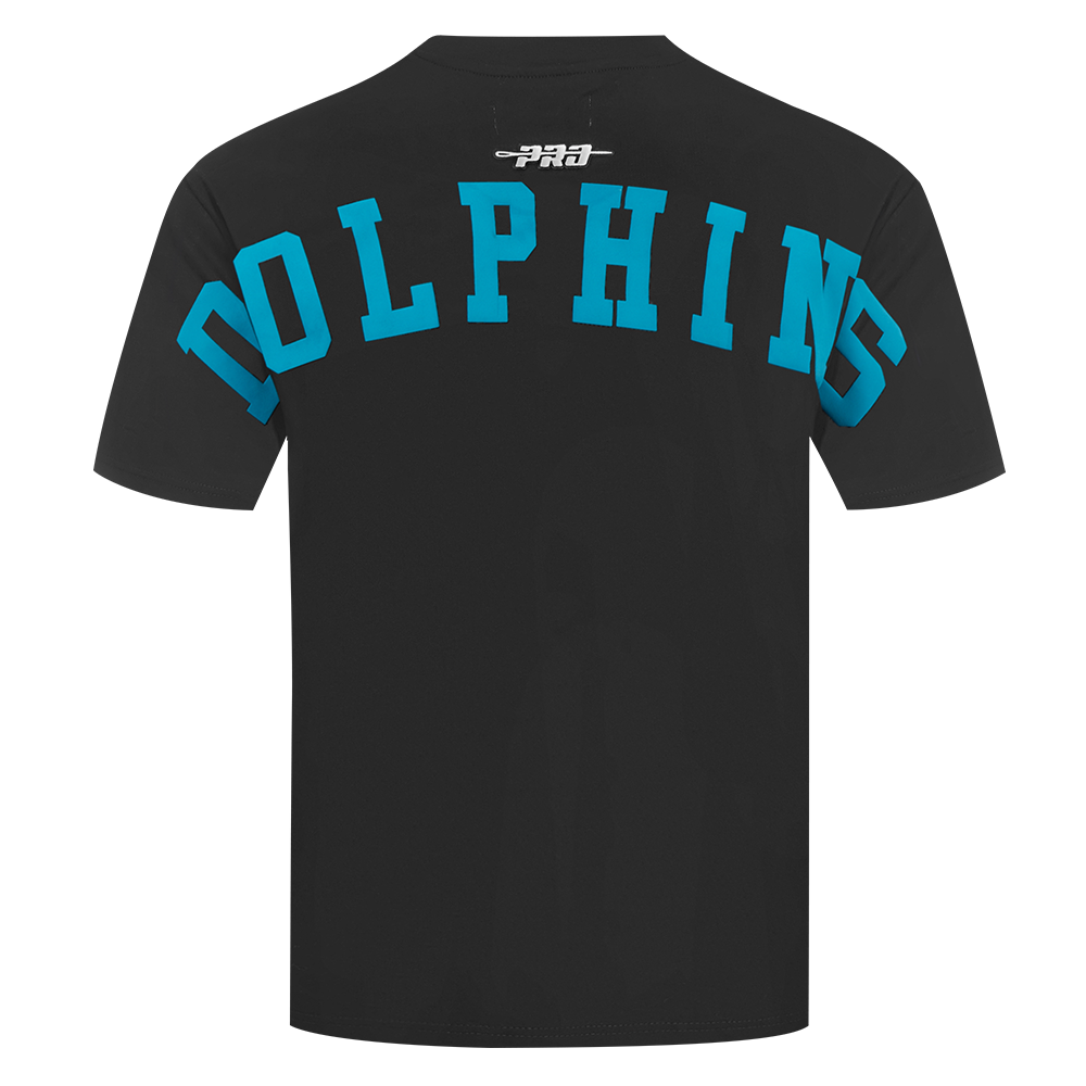NFL MIAMI DOLPHINS WINGSPAN MEN'S DROP SHOULDER TEE (BLACK)