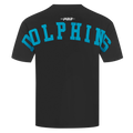 NFL MIAMI DOLPHINS WINGSPAN MEN'S DROP SHOULDER TEE (BLACK)