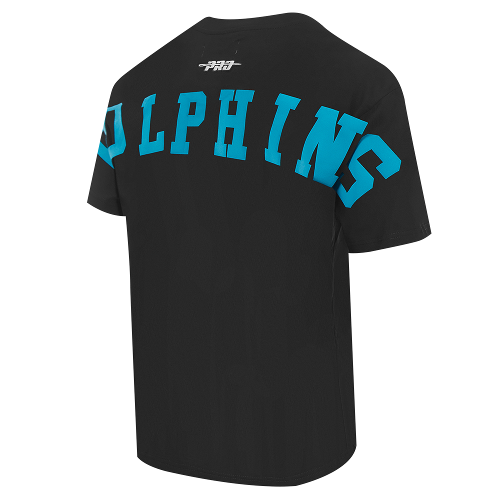 NFL MIAMI DOLPHINS WINGSPAN MEN'S DROP SHOULDER TEE (BLACK)