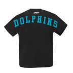 NFL MIAMI DOLPHINS WINGSPAN MEN'S DROP SHOULDER TEE (BLACK)