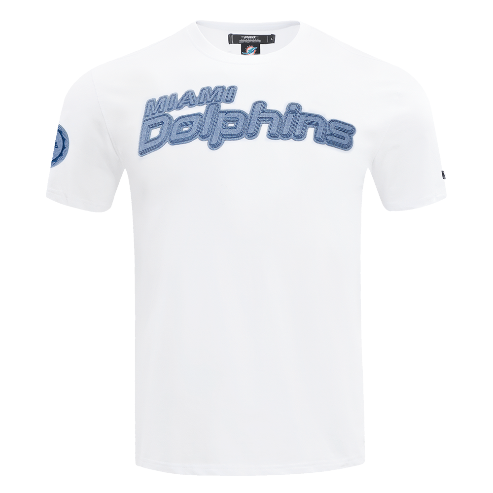 NFL MIAMI DOLPHINS VARSITY BLUES T-SHIRT POUR HOMME (BLANC)