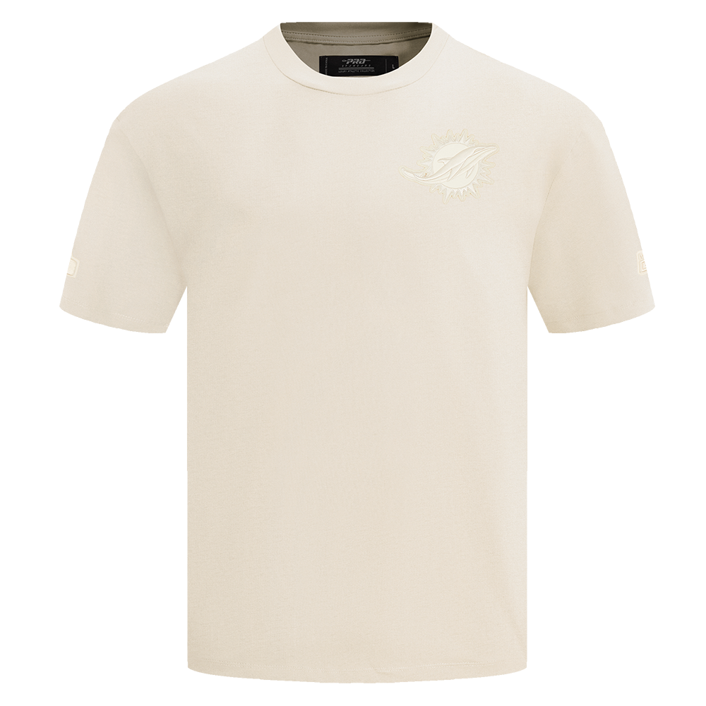 NFL MIAMI DOLPHINS NEUTRAL T-SHIRT À ÉPAULES TOMBANTES POUR HOMME (COQUILLE D'ŒUF)
