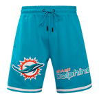 NFL MIAMI DOLPHINS CLASSIC CHENILLE SHORT EN MAILLE DOUBLE (SARCELLE)
