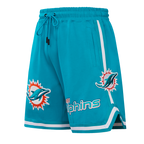 NFL MIAMI DOLPHINS CLASSIC CHENILLE SHORT EN MAILLE DOUBLE (SARCELLE)