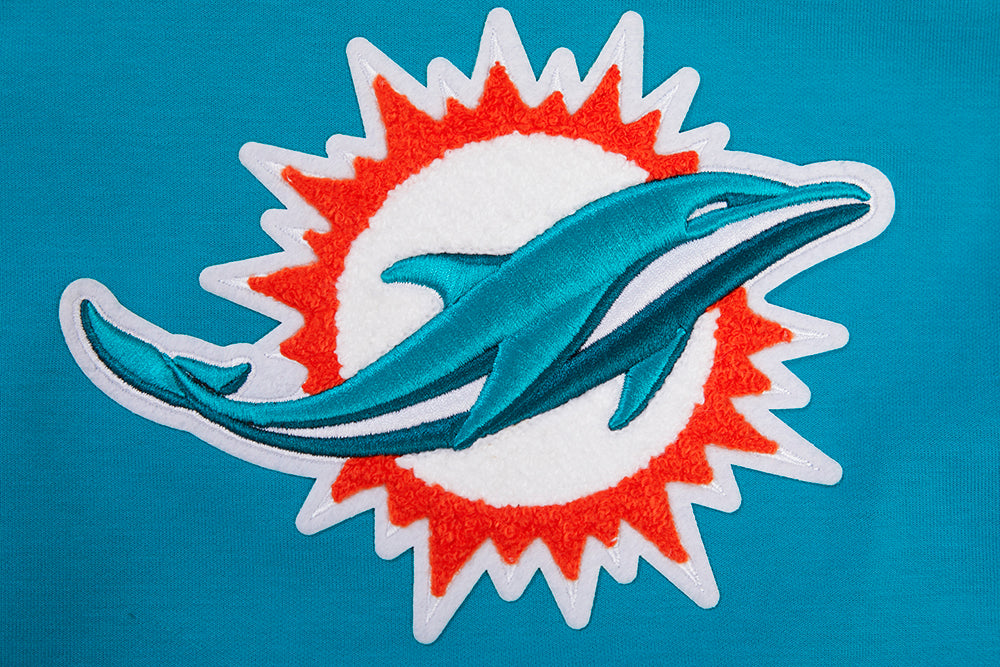 NFL MIAMI DOLPHINS CLASSIC CHENILLE SHORT EN MAILLE DOUBLE (SARCELLE)