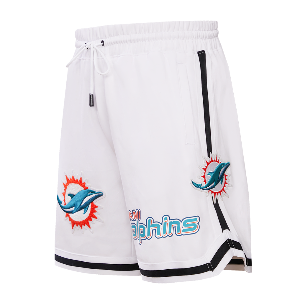 NFL MIAMI DOLPHINS CLASSIC CHENILLE SHORT POUR HOMME (BLANC)