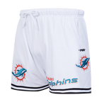 NFL MIAMI DOLPHINS LOGO CLASSIC MESH SHORT (WHITE/BLACK/WHITE)