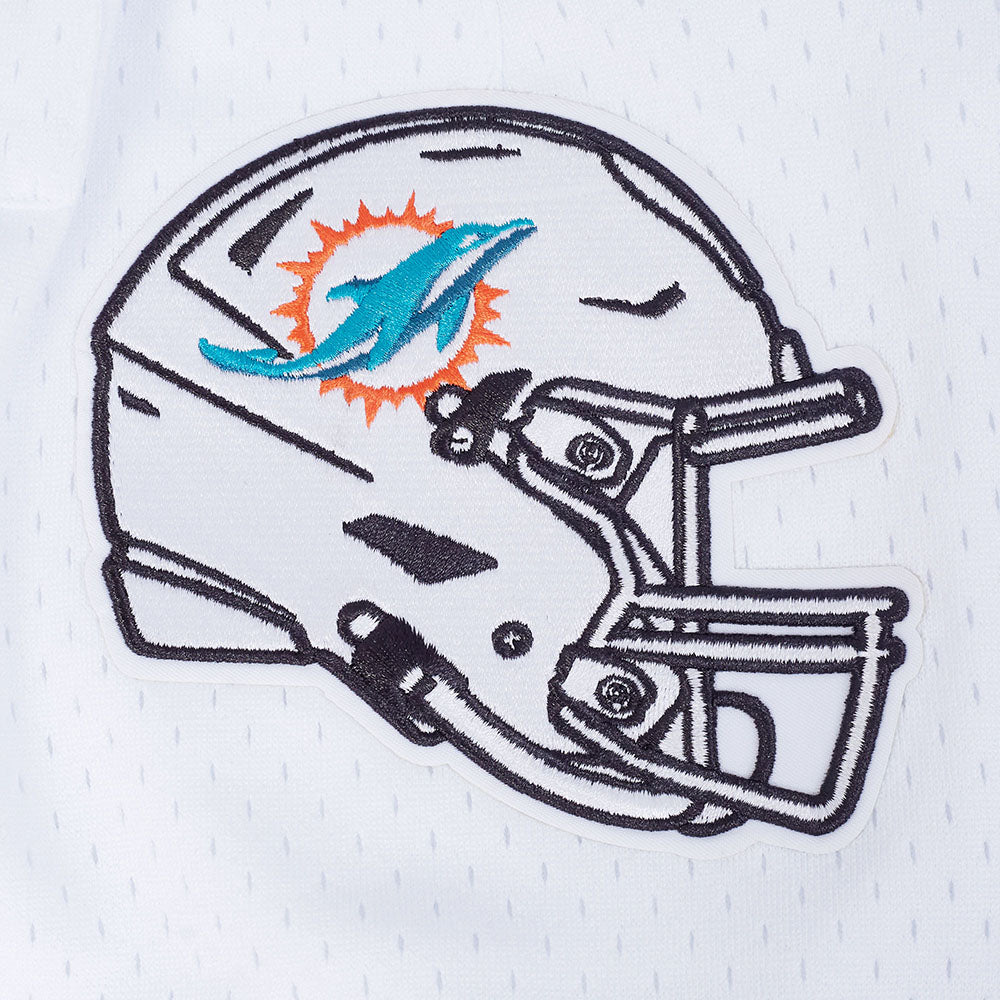 NFL MIAMI DOLPHINS LOGO CLASSIC MESH SHORT (WHITE/BLACK/WHITE)