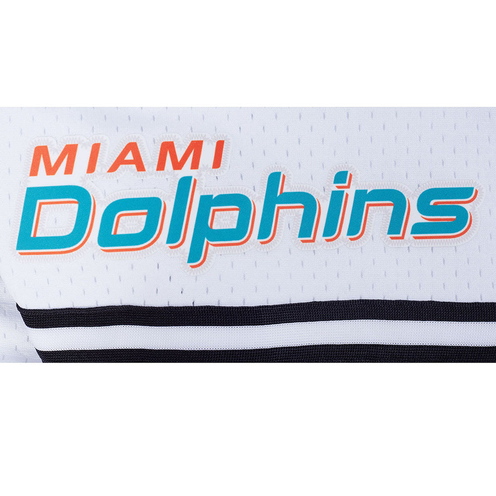 NFL MIAMI DOLPHINS LOGO CLASSIC MESH SHORT (WHITE/BLACK/WHITE)