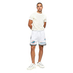 NFL MIAMI DOLPHINS LOGO CLASSIC MESH SHORT (WHITE/BLACK/WHITE)