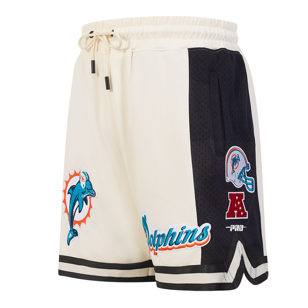 NFL MIAMI DOLPHINS RETRO CLASSIC MEN'S 2.0 SHORT (EGGSHELL/ BLACK)
