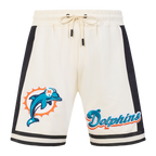 NFL MIAMI DOLPHINS RETRO CLASSIC MEN'S 2.0 SHORT (EGGSHELL/ BLACK)