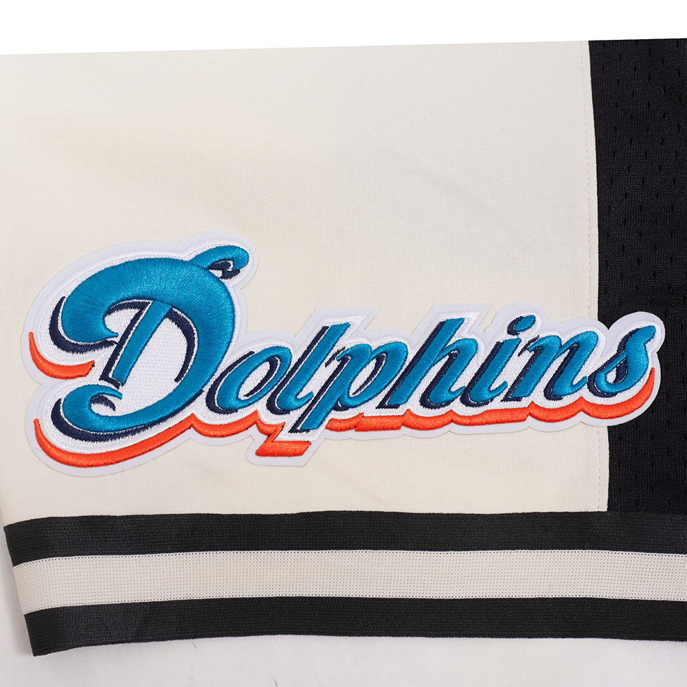 NFL MIAMI DOLPHINS RETRO CLASSIC MEN'S 2.0 SHORT (EGGSHELL/ BLACK)