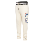 NFL MIAMI DOLPHINS RETRO CLASSIC MEN'S FLC SWEATPANT (EGGSHELL/ BLACK)