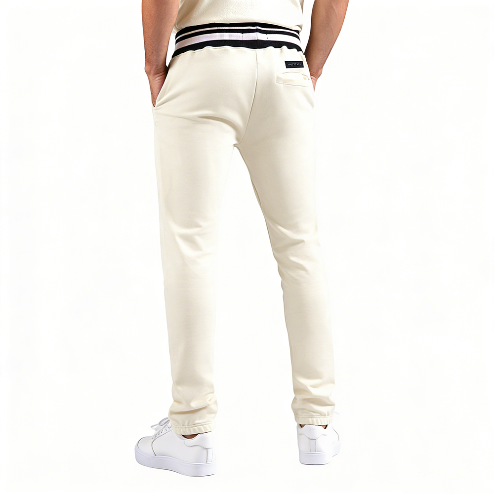 NFL MIAMI DOLPHINS RETRO CLASSIC MEN'S FLC SWEATPANT (EGGSHELL/ BLACK)