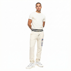 NFL MIAMI DOLPHINS RETRO CLASSIC MEN'S FLC SWEATPANT (EGGSHELL/ BLACK)