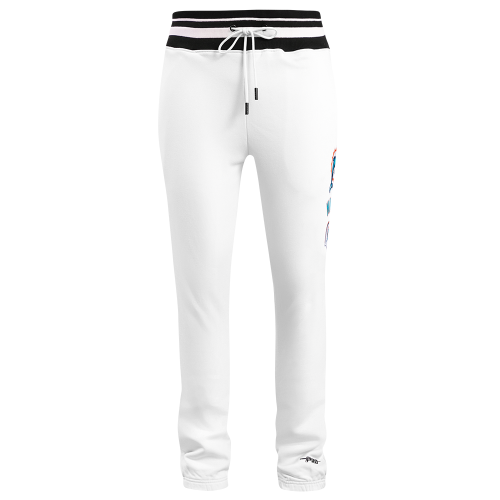 NFL MIAMI DOLPHINS RETRO CLASSIC MEN'S SWEATPANT (WHITE/BLACK)