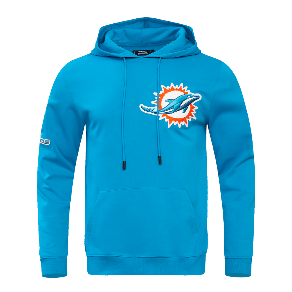 NFL MIAMI DOLPHINS CLASSIC CHENILLE CHANDAIL À CAPUCHON POUR HOMME (SARCELLE)