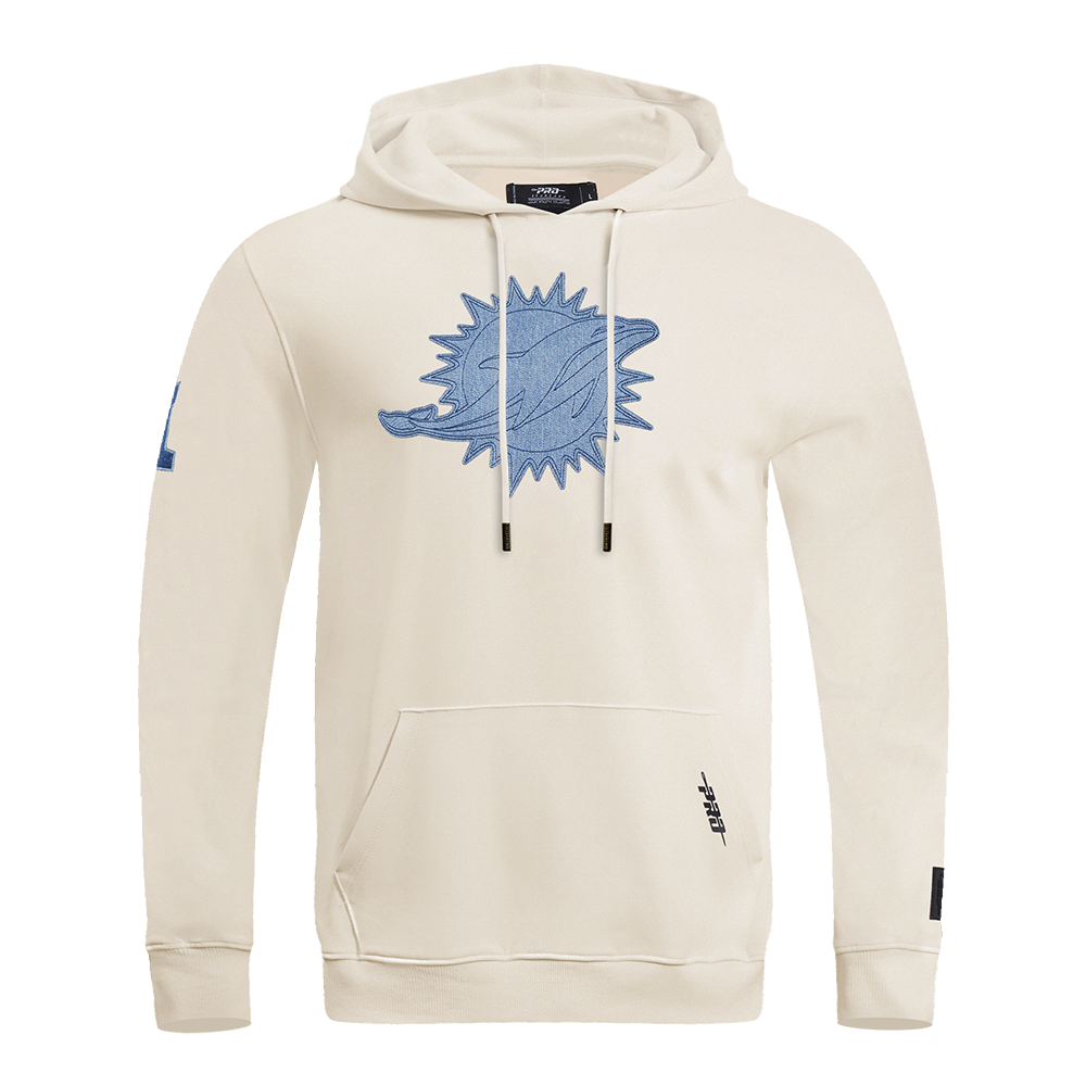NFL MIAMI DOLPHINS VARSITY BLUES MEN'S PULLOVER HOODIE (LINEN)