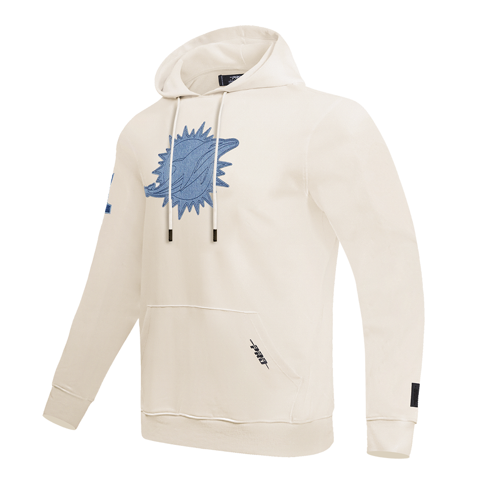 NFL MIAMI DOLPHINS VARSITY BLUES MEN'S PULLOVER HOODIE (LINEN)