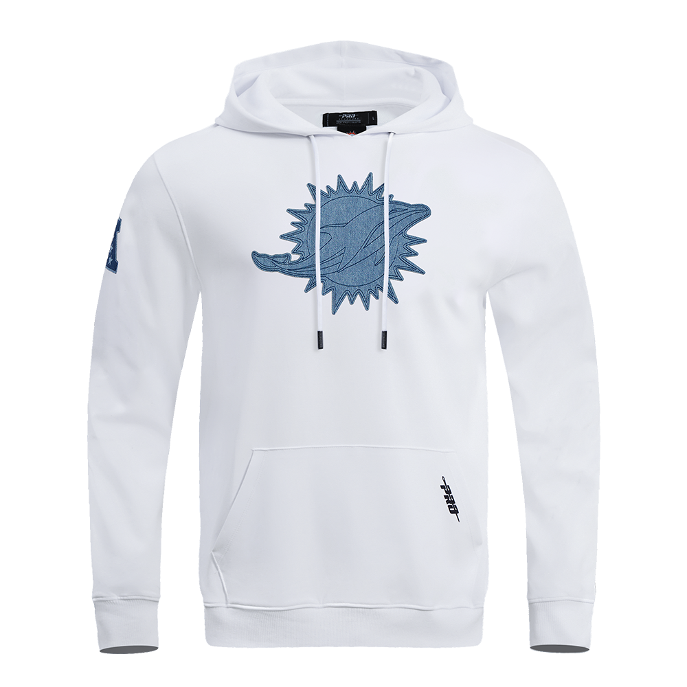NFL MIAMI DOLPHINS VARSITY BLUES CHANDAIL À CAPUCHON POUR HOMME (BLANC)