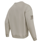 NFL MIAMI DOLPHINS NEUTRAL MEN'S DROP SHOULDER FLC CREWNECK (TAUPE)