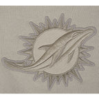 NFL MIAMI DOLPHINS NEUTRAL MEN'S DROP SHOULDER FLC CREWNECK (TAUPE)