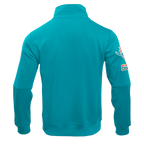 NFL MIAMI DOLPHINS CLASSIC MEN'S DK TRACK JACKET (TEAL)