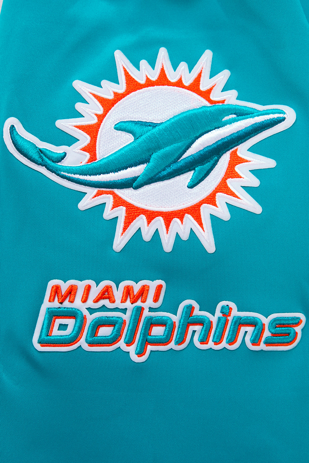 NFL MIAMI DOLPHINS CLASSIC MEN'S DK TRACK JACKET (TEAL)