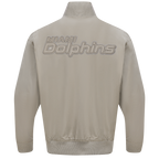 NFL MIAMI DOLPHINS NEUTRAL MEN'S  TWILL JACKET (TAUPE)