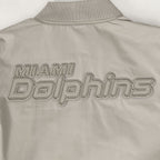 NFL MIAMI DOLPHINS NEUTRAL MEN'S  TWILL JACKET (TAUPE)