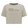 NFL MIAMI DOLPHINS NEUTRAL T-SHIRT EN JERSEY SIMPLE À COUPE CARRÉE (TAUPE)