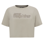 NFL MIAMI DOLPHINS NEUTRAL T-SHIRT EN JERSEY SIMPLE À COUPE CARRÉE (TAUPE)