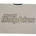NFL MIAMI DOLPHINS NEUTRAL T-SHIRT EN JERSEY SIMPLE À COUPE CARRÉE (TAUPE)