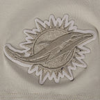 NFL MIAMI DOLPHINS NEUTRAL T-SHIRT EN JERSEY SIMPLE À COUPE CARRÉE (TAUPE)