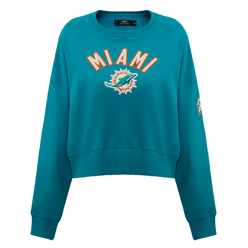 NFL MIAMI DOLPHINS CLASSIC CHANDAIL À COL ROND POUR FEMME (SARCELLE)