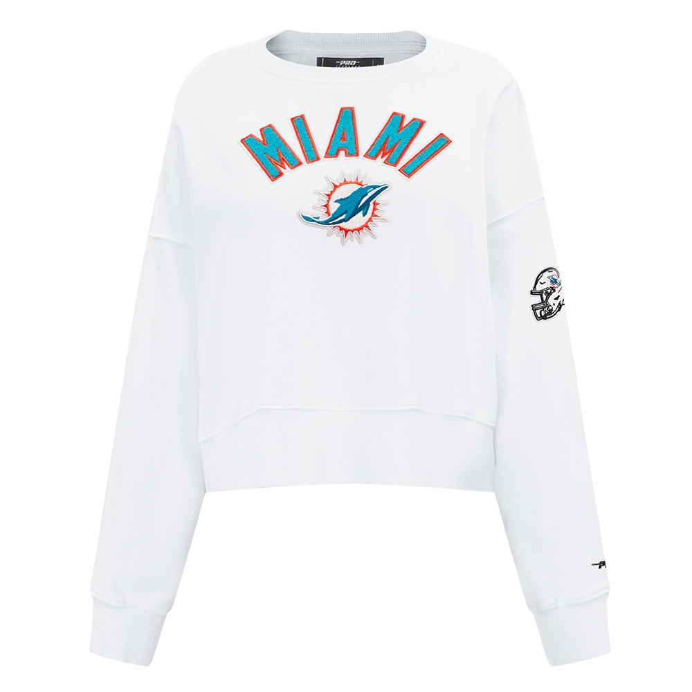NFL MIAMI DOLPHINS CLASSIC CHANDAIL À COL ROND POUR FEMME (BLANC)