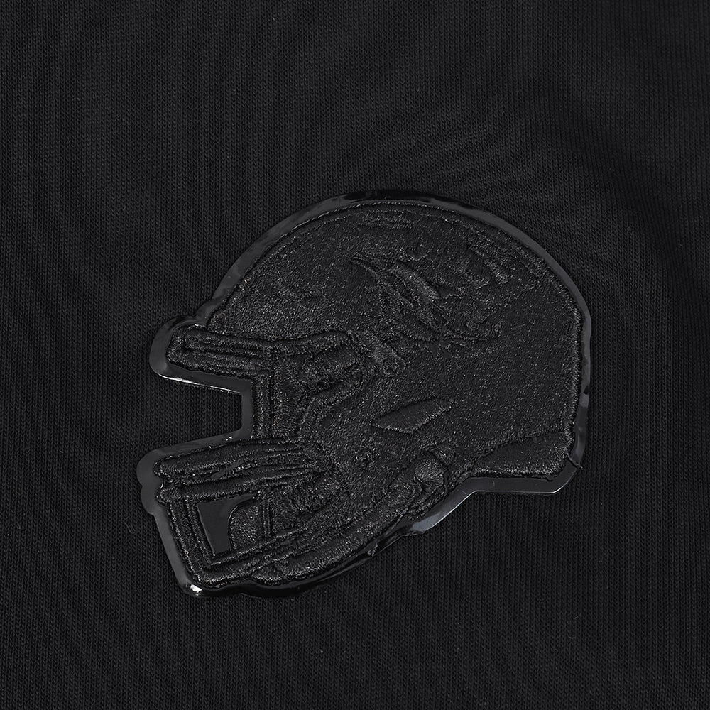NFL MIAMI DOLPHINS TRIPLE BLACK WOMEN'S FLC CREWNECK (TRIPLE BLACK WOMEN'S)