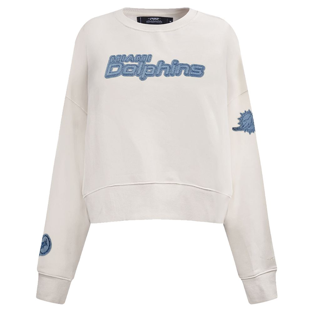 NFL MIAMI DOLPHINS VARSITY BLUES CHANDAIL À COL ROND POUR FEMME (LIN)