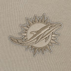 NFL MIAMI DOLPHINS NEUTRAL CHANDAIL À CAPUCHON COURT EN MOLLETON (TAUPE)