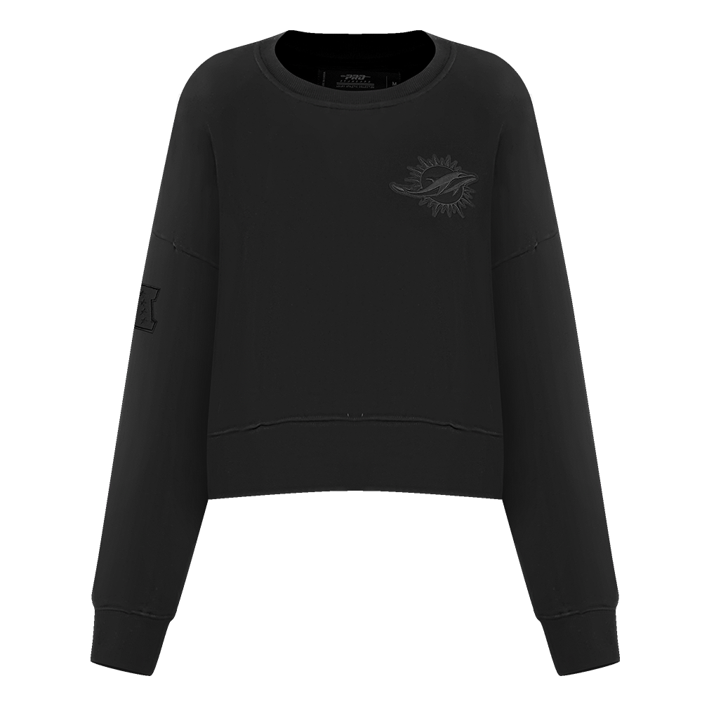 NFL MIAMI DOLPHINS NEUTRAL CHANDAIL À COL ROND POUR FEMME (NOIR)
