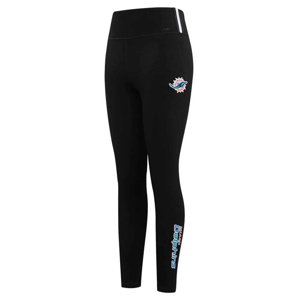 NFL MIAMI DOLPHINS CLASSIC LEGGING EN JERSEY POUR FEMME (NOIR)