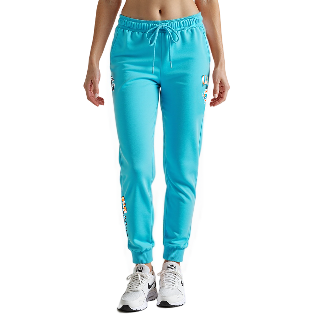 NFL MIAMI DOLPHINS CLASSIC WOMEN'S FLEECE SWEATPANT (TEAL)