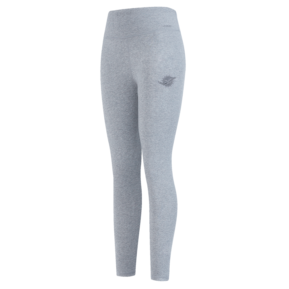 NFL MIAMI DOLPHINS NEUTRAL HIGH WAIST JERSEY LEGGING (DARK HEATHER GRAY)